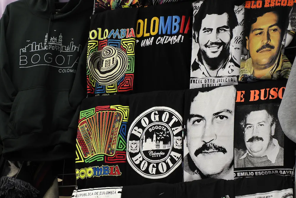 Camisetas de Pablo Escobar a la venta en Bogota