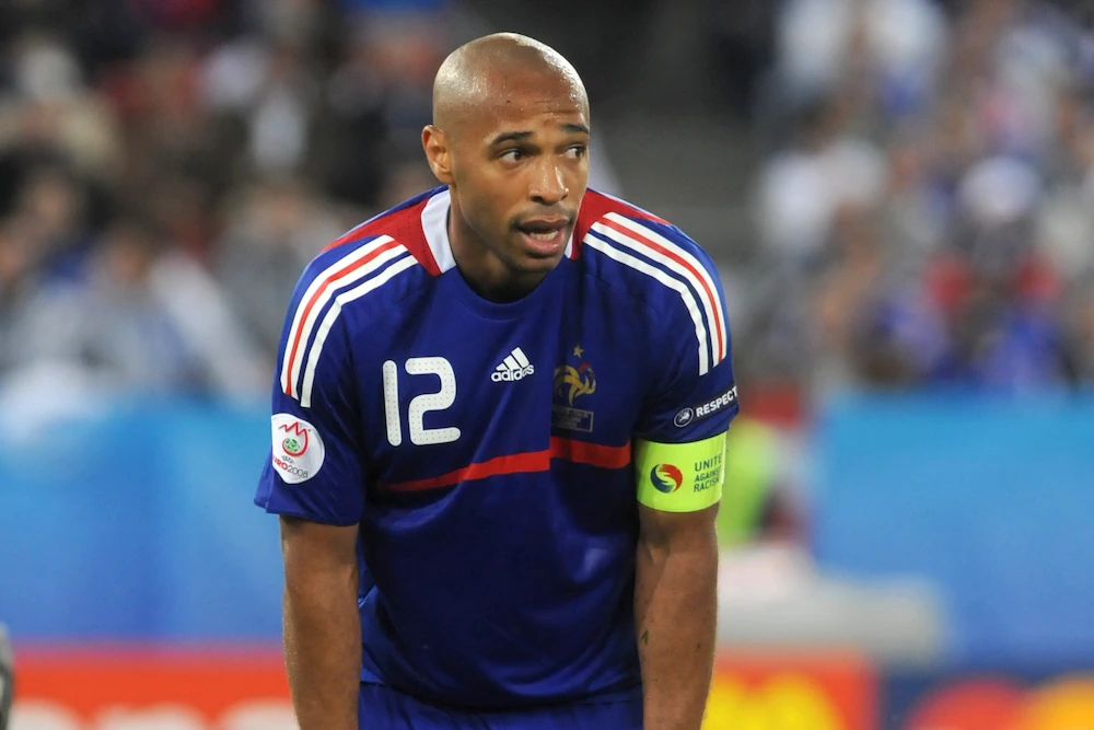 Thierry Henry - aquí jugando con la selección francesa